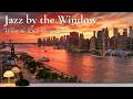Jazz by the Window | Where the River Burns Gold | 2-Hour Cozy BGM for Work &amp; Relaxation