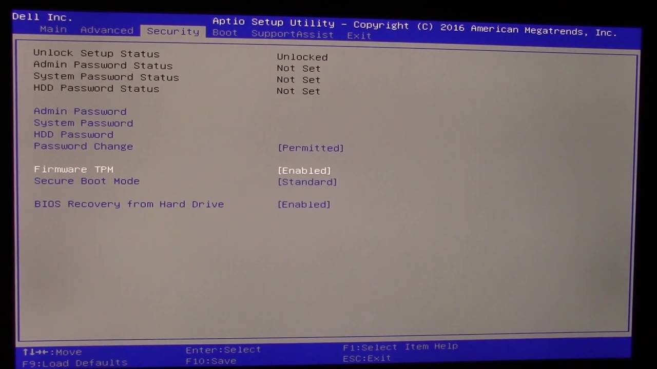 simulateur de bios Dell
