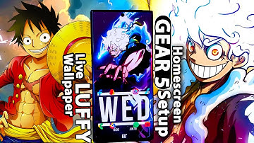 LUFFY GEAR 5 -V2- Live Wallpaper & Android setup - Customize your Homescreen-EP200 (One Piece Theme)