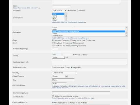 Online internal job posting template How to write job ads ...