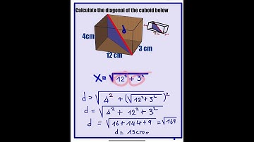 Diagonal of a cuboid