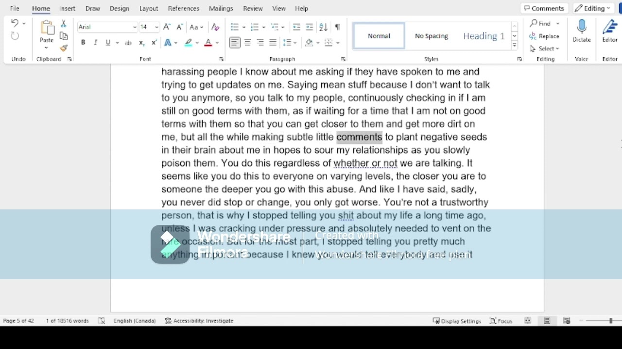 An anonymous letter to an old friend, you know who you are.