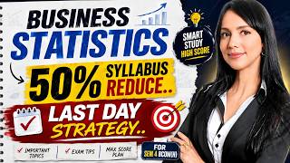 50% SYLLABUS REDUCED 😱🔥 | Business Statistics | Sem 4, Bcom(H) | May'26 Exam | Delhi University Profile