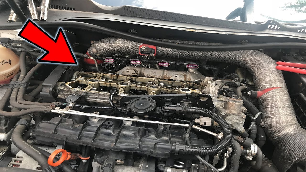2 0T FSI Valve Cover, Spark Plugs, Coil Packs Replacement Fix the oil