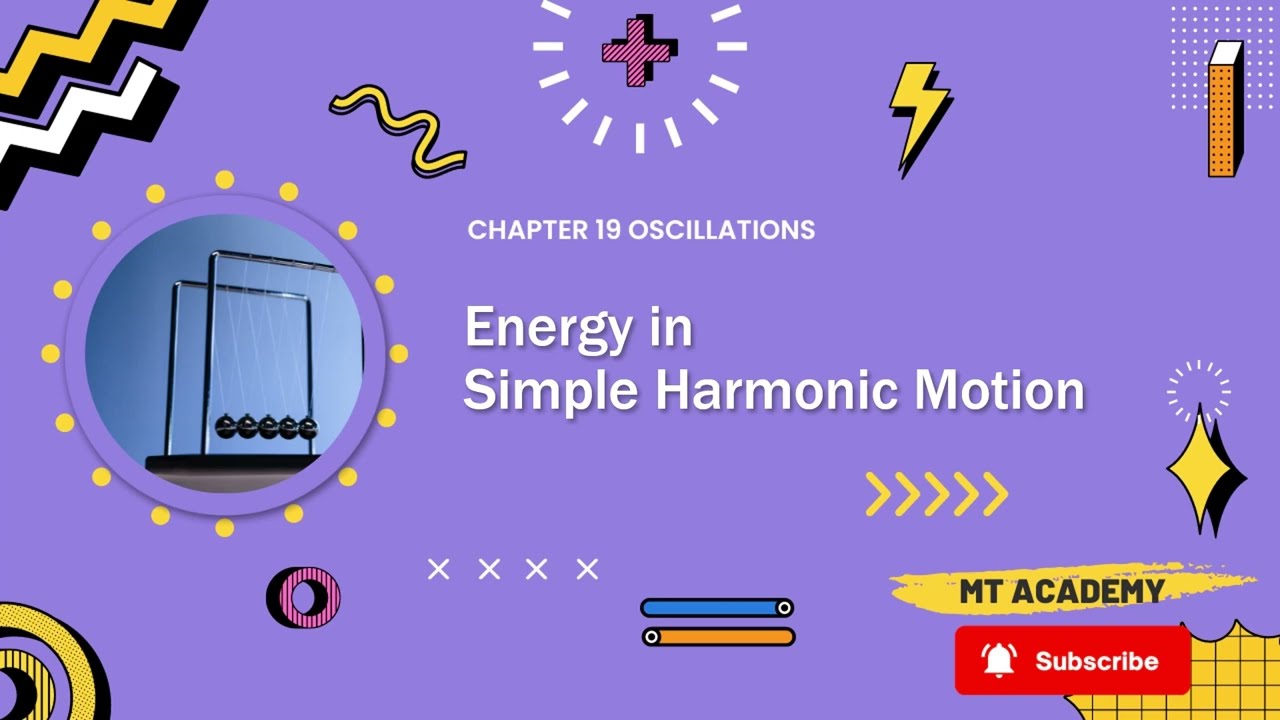 Oscillations Energy in Simple Harmonic Motion STPM Physics YouTube