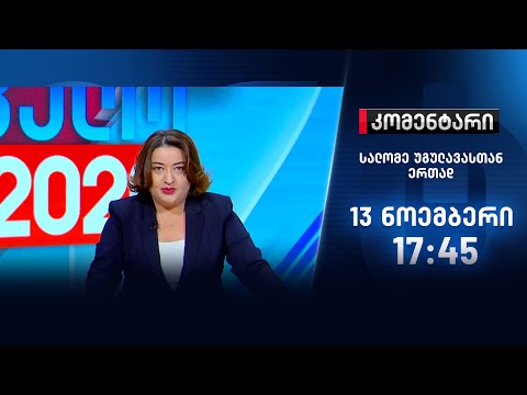 კომენტარი: პოლიტიკური კრიზისი ქვეყანაში - 13 ნოემბერი