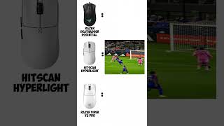 DEATHADDER ESSENTIAL vs HITSCAN HYPERLIGHT vs VIPER V3 PRO #football #razer #ronaldo #neymar