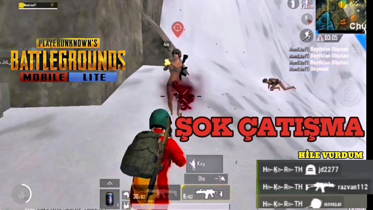 YAKIN MESAFE DELİ ÇATIŞMA ( HİLE VURDUM )🔥 | PUBG MOBİLE LİTE