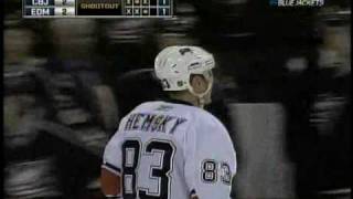 Ales Hemsky (EDM) vs. Mathieu Garon (CBJ) Shootout November 16, 2009