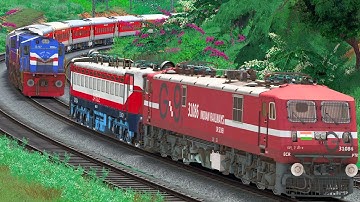 DIESEL to ELECTRIC TRAIN LOCO CHANGE | BUMPY RAILROAD | Train Simulator | Railworks | NTG GAMING