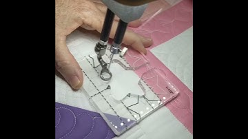 Star Border quilting with rulers