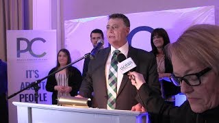P.E.I. PC Leader King's victory speech; Green's Bevan-Baker celebrates record number of seats