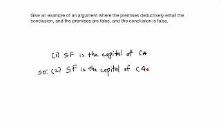 Some Practice Questions About Deductive Validity