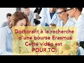 Erasmusplus mobility doctorant chercheur de bourse rponse ici