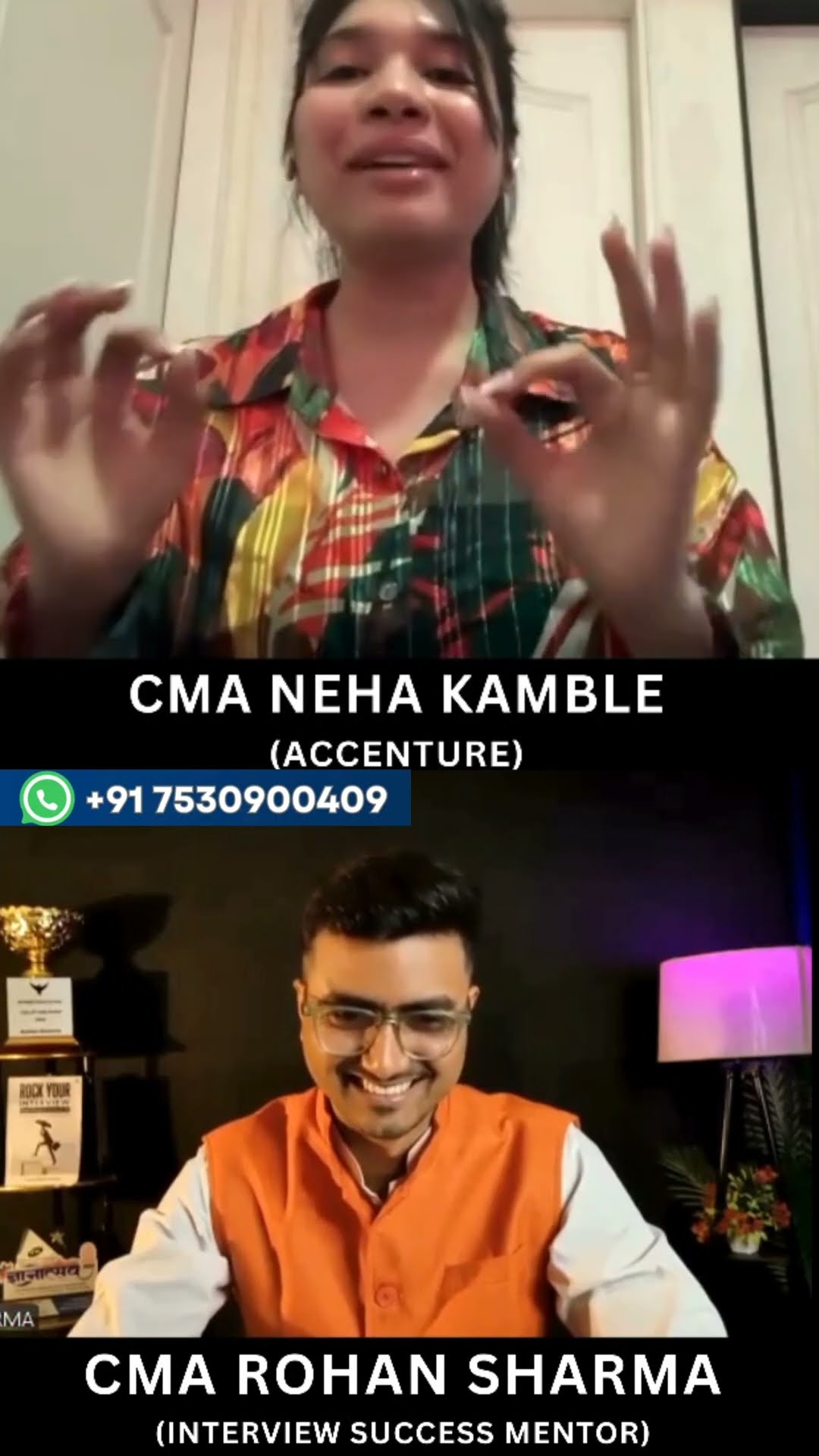 CMA Neha Kamble video testimonial — CMA placement selection at Accenture | Career Success Launchpad