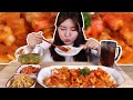 SUB)Mukbang/bibimbap with shrimp and crab sauce/eating with Olivia/ASMR Eating/EATING SOUNDS