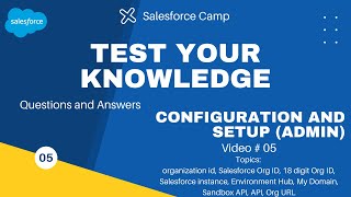 Understanding Salesforce Configuration and Setup Organization ID Questions and Answers video 5