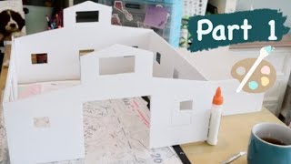 Making a Model Horse Barn (Part 1) ~Schleich Crafting~