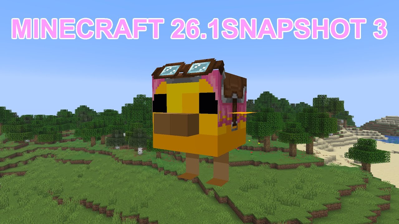 Flying Baby Chicken: Minecraft 26.1 Snapshot 3