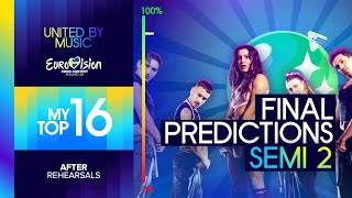 Eurovision 2024: Semi Final 2 - Predictions (After Rehearsals) | Top 16 (Comments & Odds)