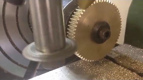 Spur gear milling with my 4-axis cnc mill.