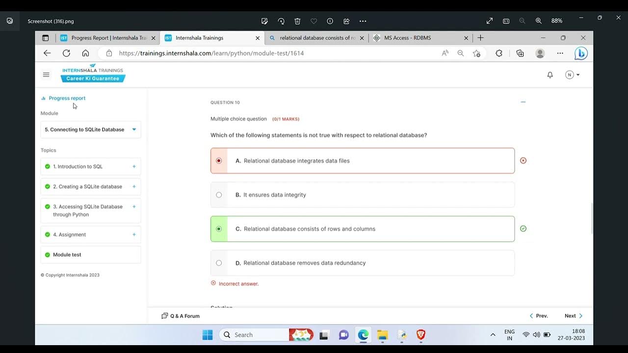 INTERNSHALA Programming With Python Module 5 - YouTube