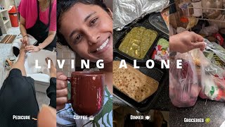 Alone Dairies:Pub ಅಲ್ಲಿ chilling|Detan ಮಾಡಿಸಿಕೊಂಡೆ|House Cleaning|New denim jacket|Groceries|Oiling