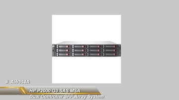 AW594A HP P2000 G3 SAS MSA Dual Controller SFF Array System