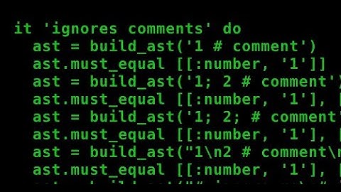 Writing a parser: Ignoring comments