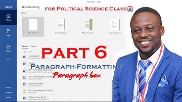 Introduction to MS WORD - Paragraph Formatting (Alignment, Bullet & Numbering, Index, Shade etc