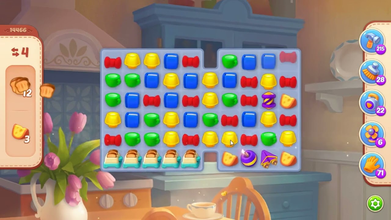 Homescapes Level 14466 - NO BOOSTERS 🏠 | SKILLGAMING ✔️