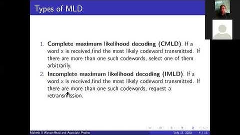 Decoding Rule | Hamming Distance| Maximum Likelihood Decoding