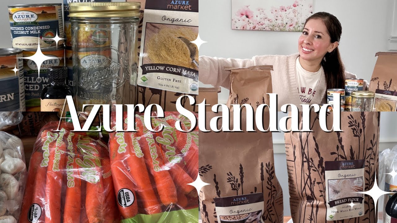 First Azure Standard Order - Organic produce and pantry items !!