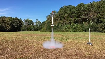 Mercury Redstone Model Rocket Launch in Slow Motion (turn on sound)