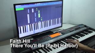 Learning to play There You'll Be Pearl Harbor by Faith Hill on the piano with Synthesia screenshot 4