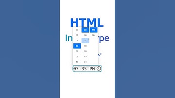 HTML Input Type | M Dev