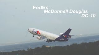 Fedex McDonnell Douglas DC-10 Takeoff From Tampa International Airport 4K