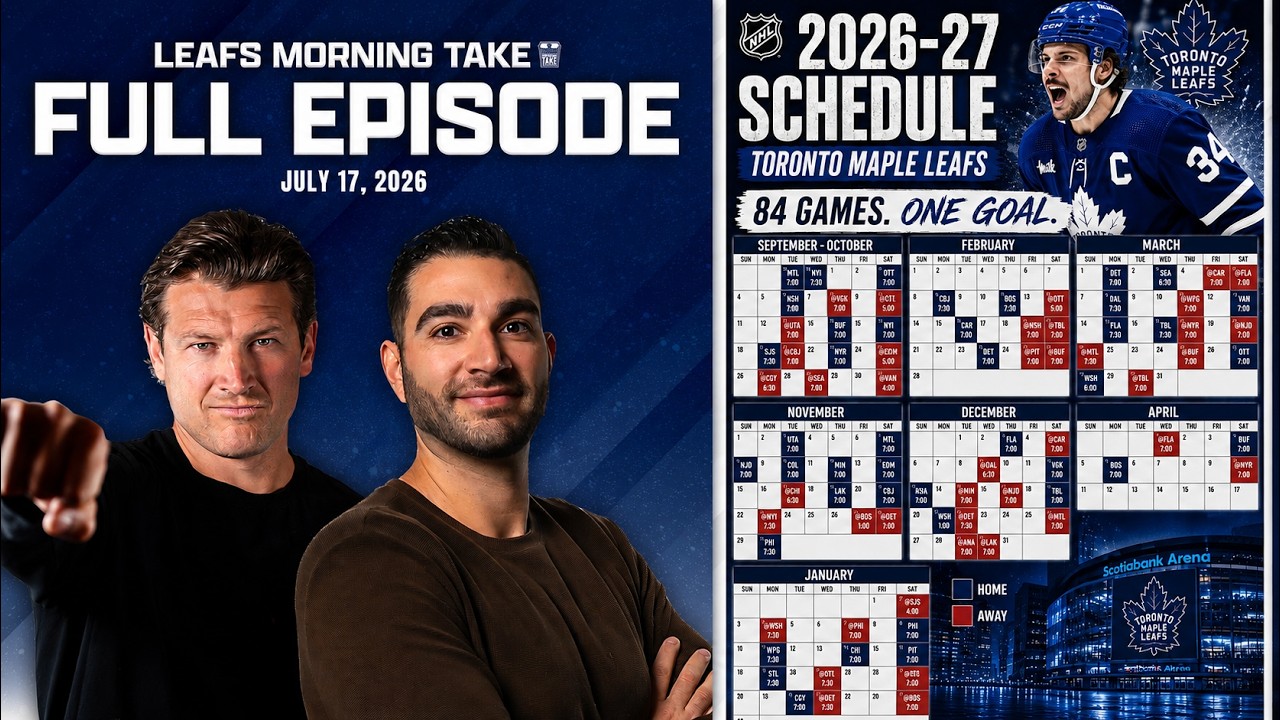 Leafs Schedule BREAKDOWN: Key Dates, Revenge Games & Homecomings ft. David Alter