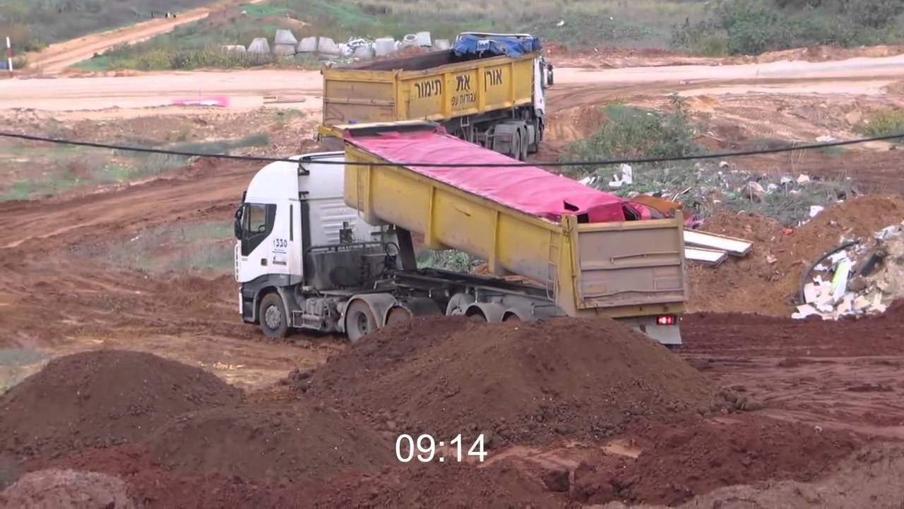 Выгрузка песка камаз