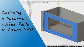 Designing Accent Pieces for a Futuristic Coffee Table in #Fusion360 to Make it Pop