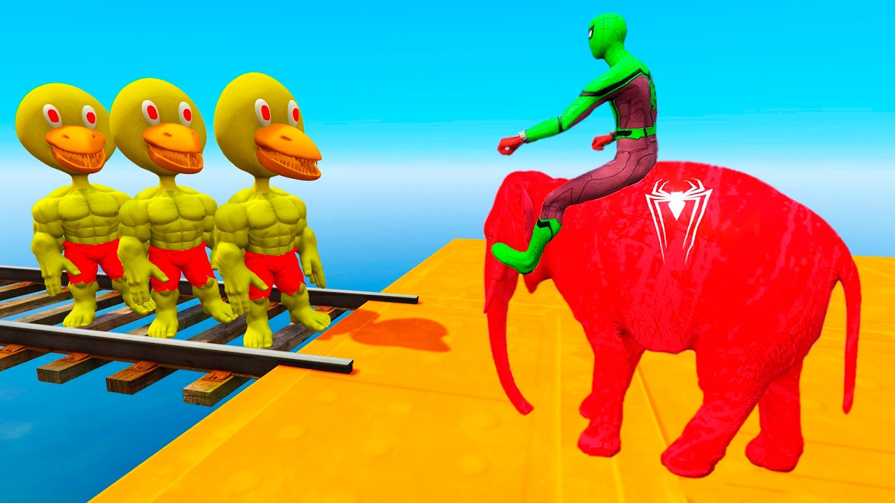 GTA 5 Epic Water Ragdolls Spiderman Jumps (Fails) ep. №2168