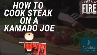 Cooking ribeye steak on the Kamado Joe Classic 2 🔥 Yorkshire Spa Retreat 🔥 Yorkshire Fire