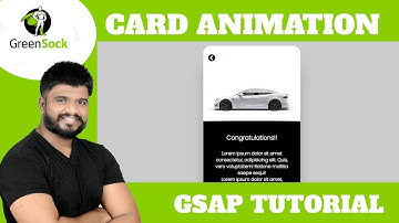 Ep15 - GSAP Card Design Animation tutorial with source code