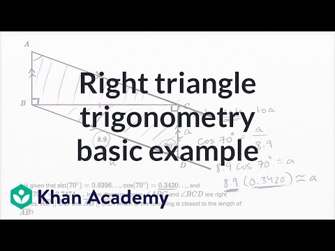 Right Triangle Geometry — Basic Example | Math | New SAT | Khan Academy