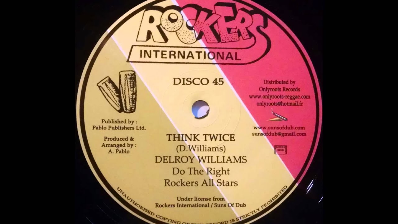 DELROY WILLIAMS - Think Twice [1979] - YouTube