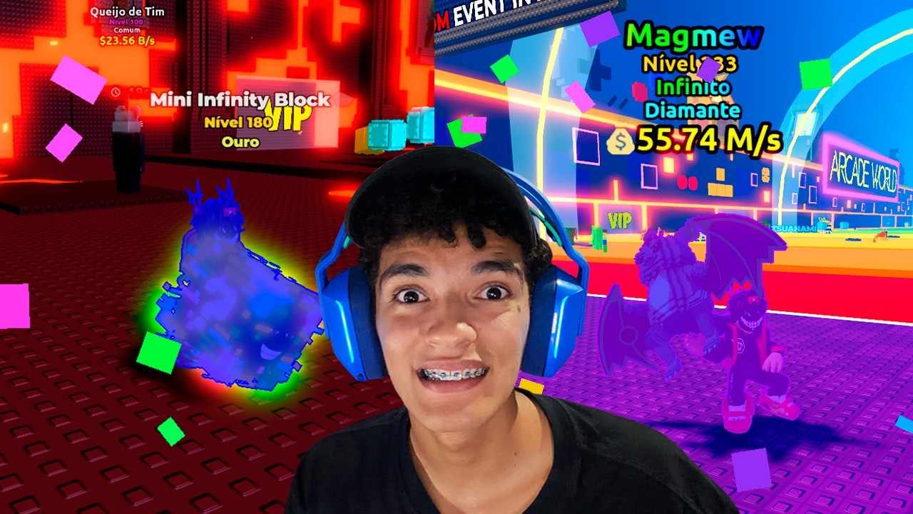 CORRE! PEGUEI VARIOS INFINITY NO ADMIN ABUSE DO TSUNAMI BRAINROT!