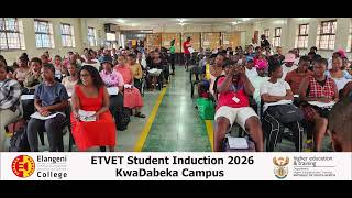 ETVET Student Induction 2026 KwaDabeka Campus