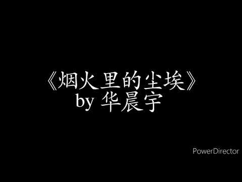 烟火里的尘埃-华晨宇【看着飞舞的尘埃掉下来 没人发现它存在 多自由自在……】