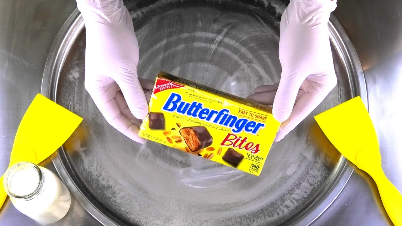 Ice Cream Rolls how to make Butterfinger Bites with Chocolate and