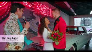 Drive-Thru Wedding in Downtown Las Vegas | Fast Lane at Vegas Weddings (555 South 3rd Street)